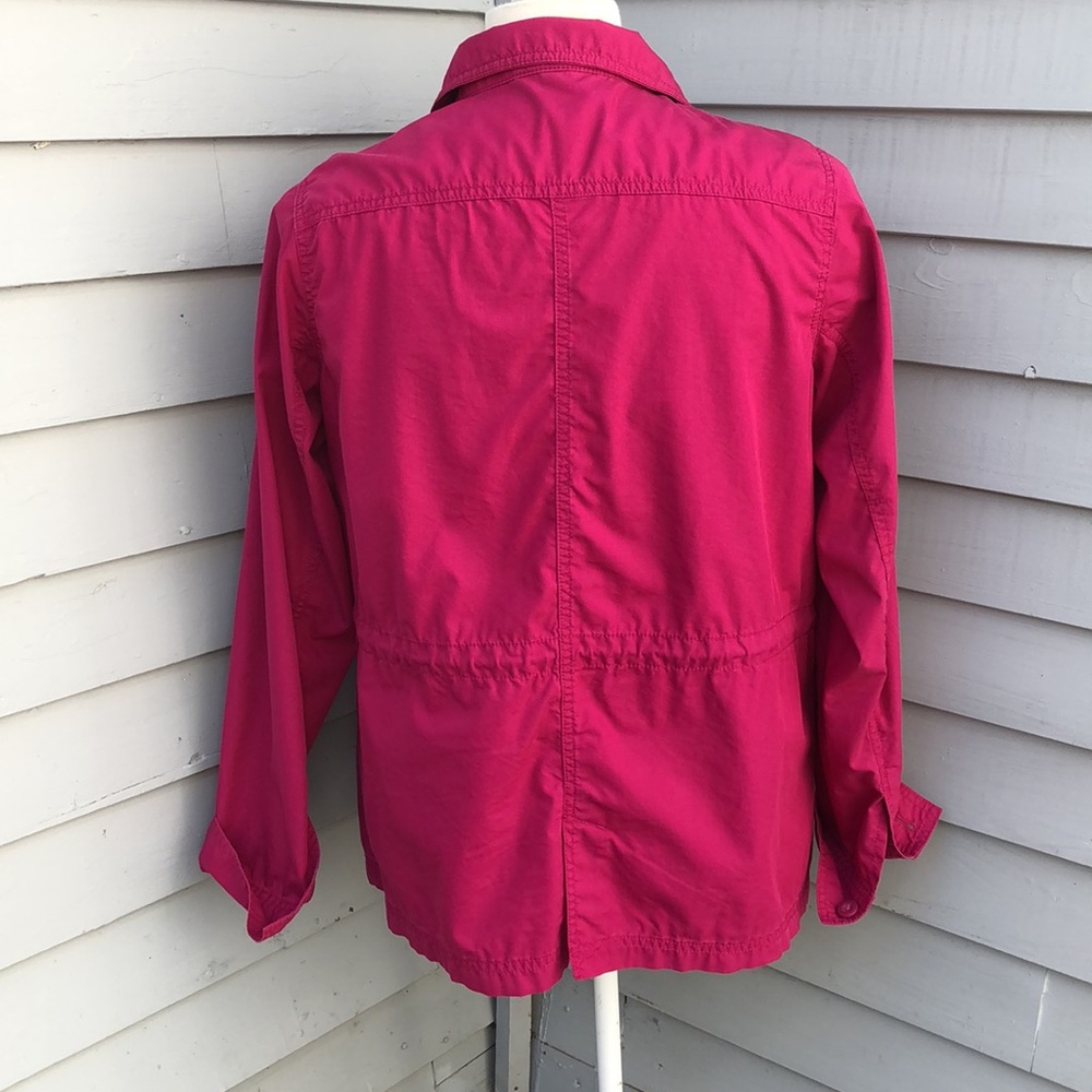 Eddie Bauer Bright Pink Lightweight Utility Jacket Size Large - Picture 2 of 8